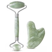 Celluvac Jade Crystal Facial Roller & Gua Sha Set